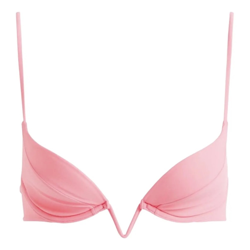 Mugler x H&M pink bra